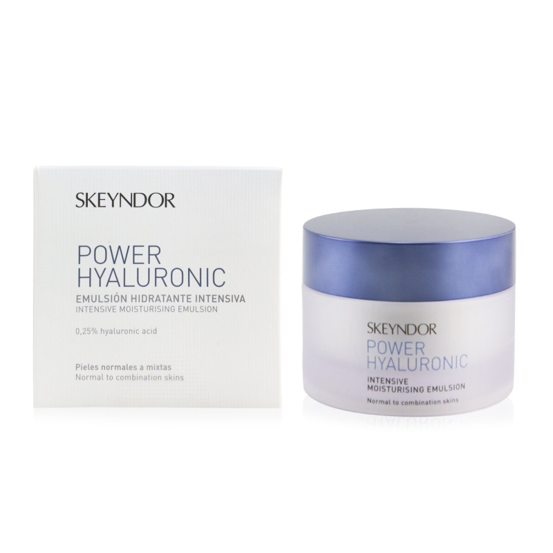 Skeyndor Power Hyaluronic Intensive Moisturising Emulsion 50ml_ Kem dưỡng cấp nước và phục hồi cho da thường đến da dầu